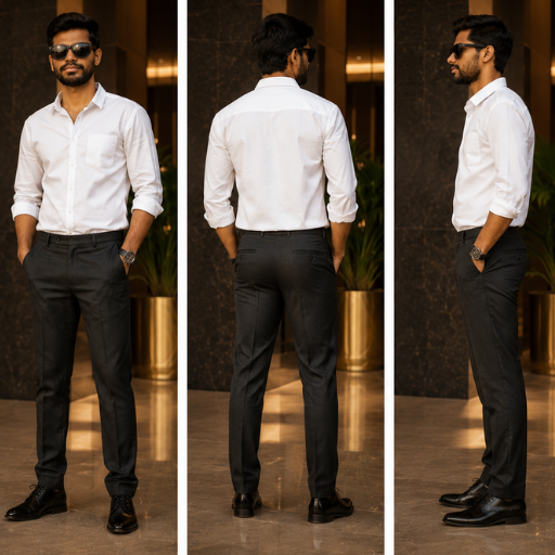 VAMAAR Premium Linen Slim Fit White Shirt for Men – Elegant Formal & Casual Wear
