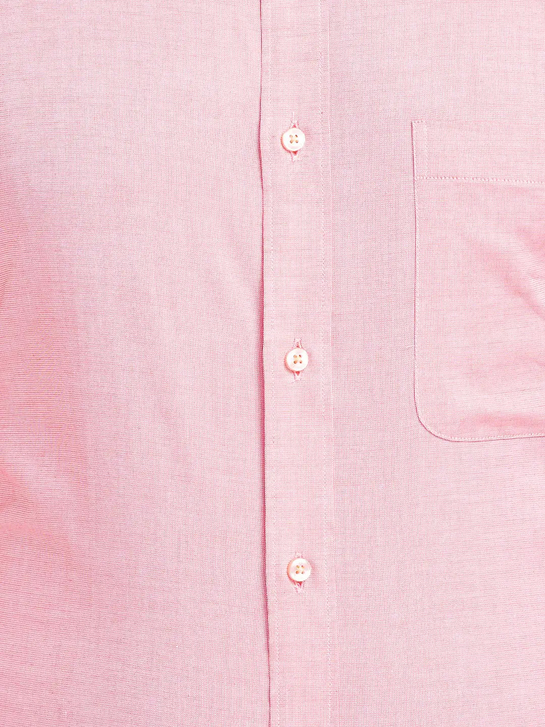 VAMAAR Men Pink Slim Fit Solid Formal Shirt