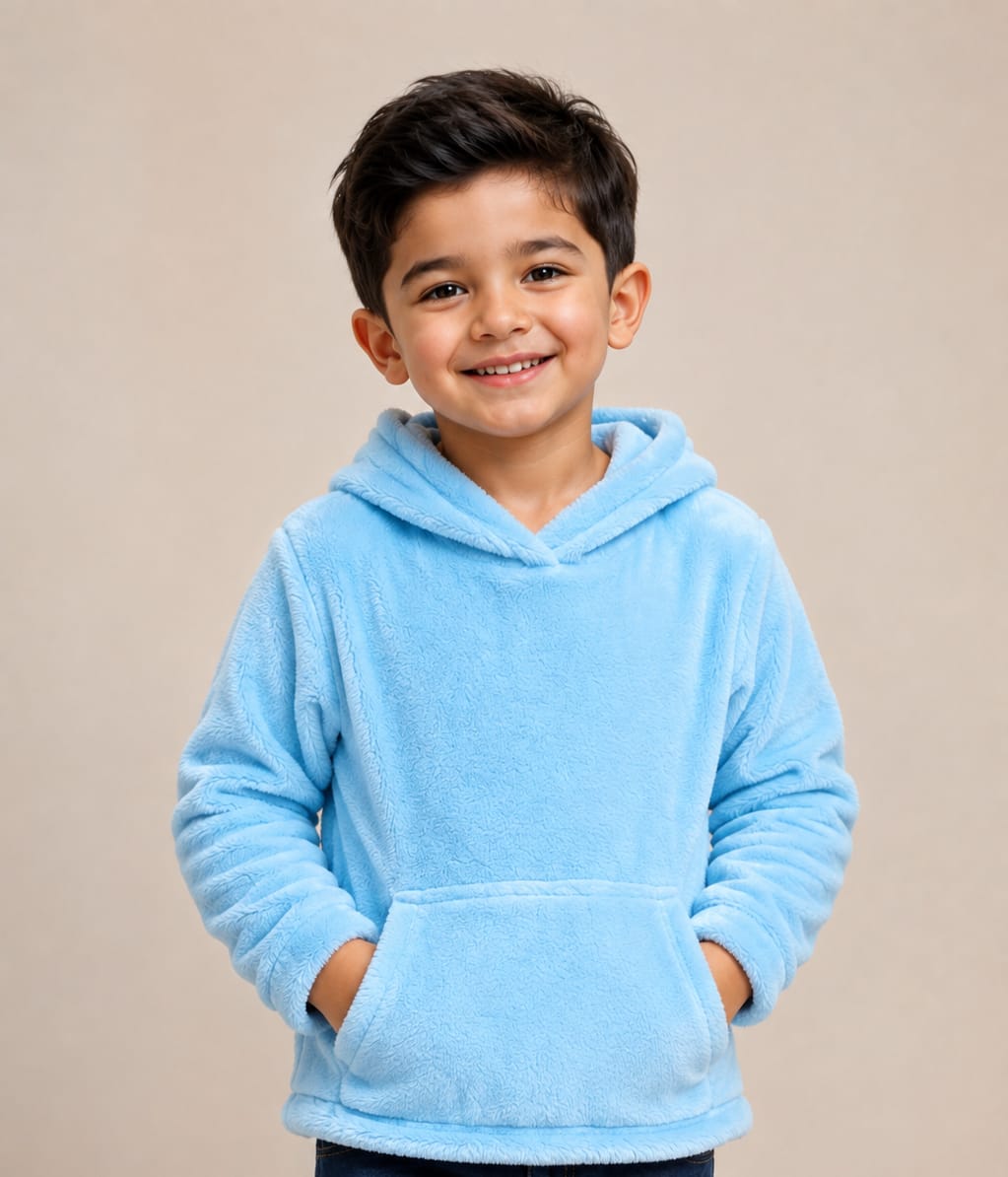 VAMAAR Premium Kids Winter Hoodie – Double-Side Fur Soft & Warm Hoodie