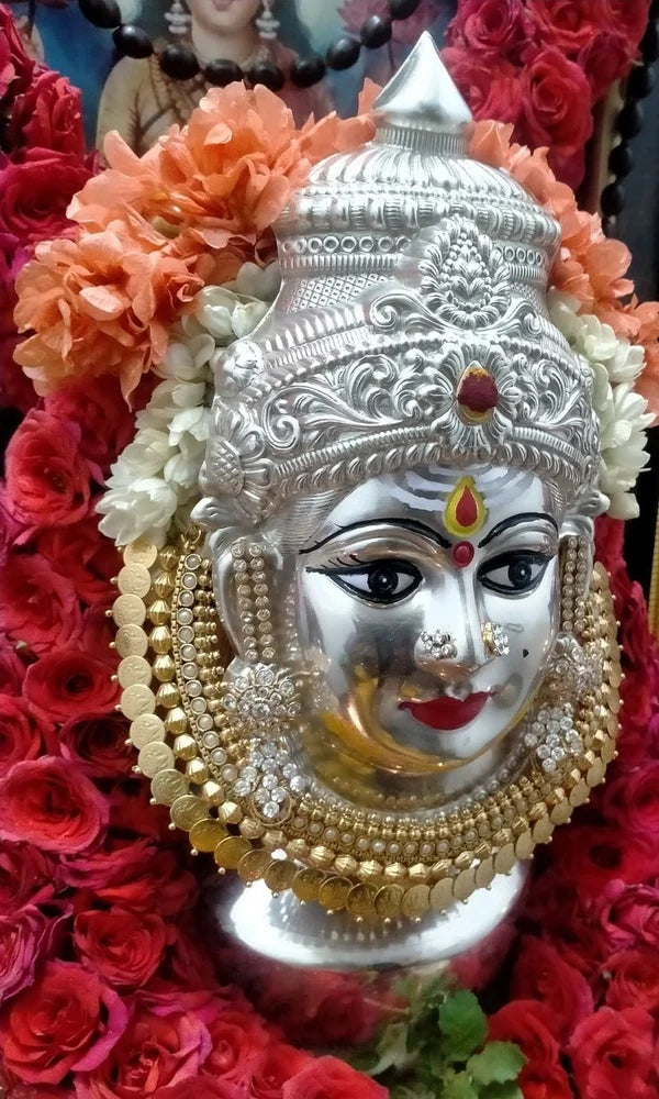 White Metal Lakshmi Face