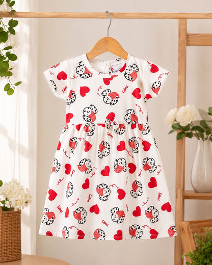 Royal Bloom Cotton Frock – Elegant &amp; Comfortable Girls Dress