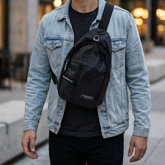 Waterproof USB Charging Sling Bag