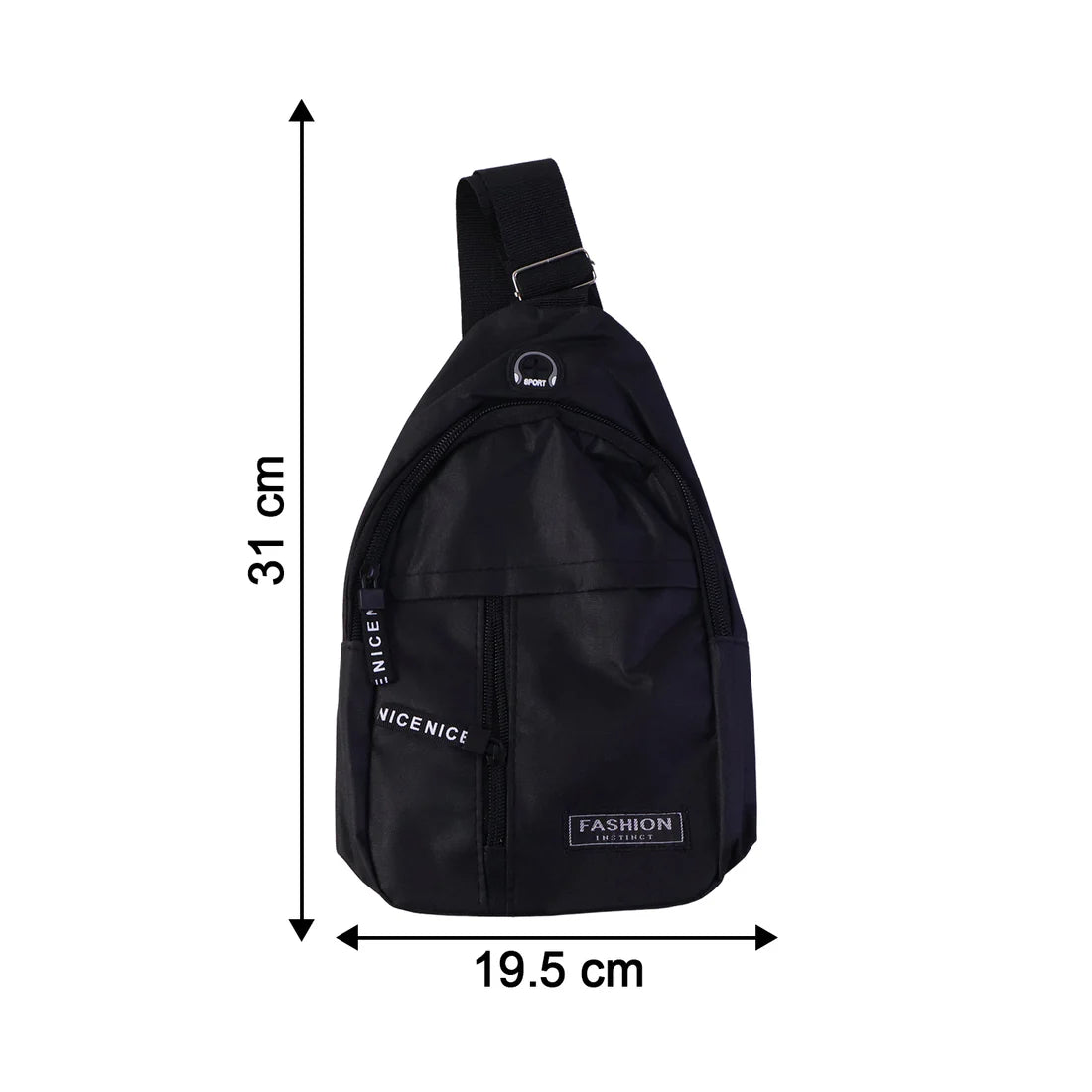 Waterproof USB Charging Sling Bag