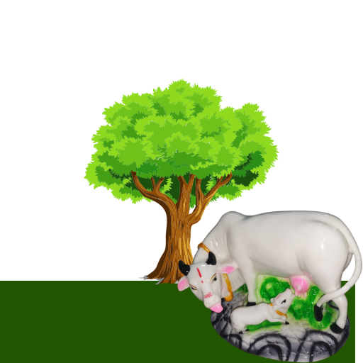 Kamdhenu Cow and Calf Idol,Hasu Karu Idols Vastu Gau MATA, Vasthu Nandi Pooja Sculpture