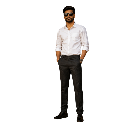 VAMAAR Premium Linen Slim Fit White Shirt for Men – Elegant Formal & Casual Wear