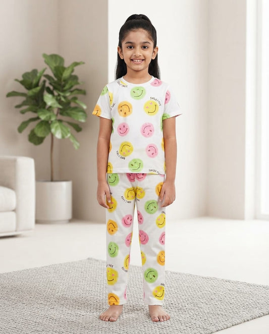 Fine Print Cool Cotton Kids Set – Soft &amp; Stylish Everyday Wear
