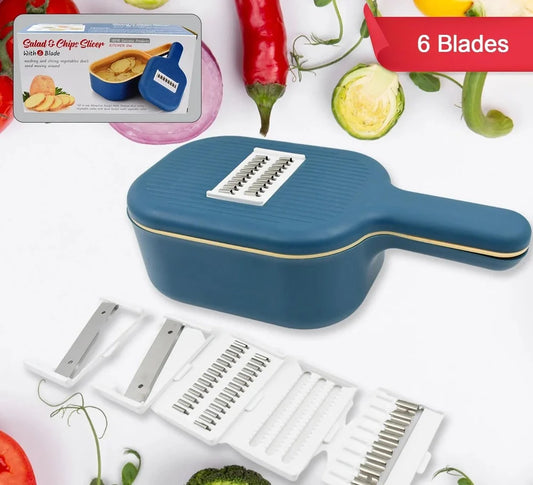 Vegetable Slicer Cutter - 6 Blades