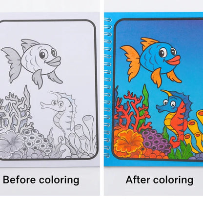 Magic Water Quick Dry Book Water Coloring Book Doodle With Magic Pen Painting Board