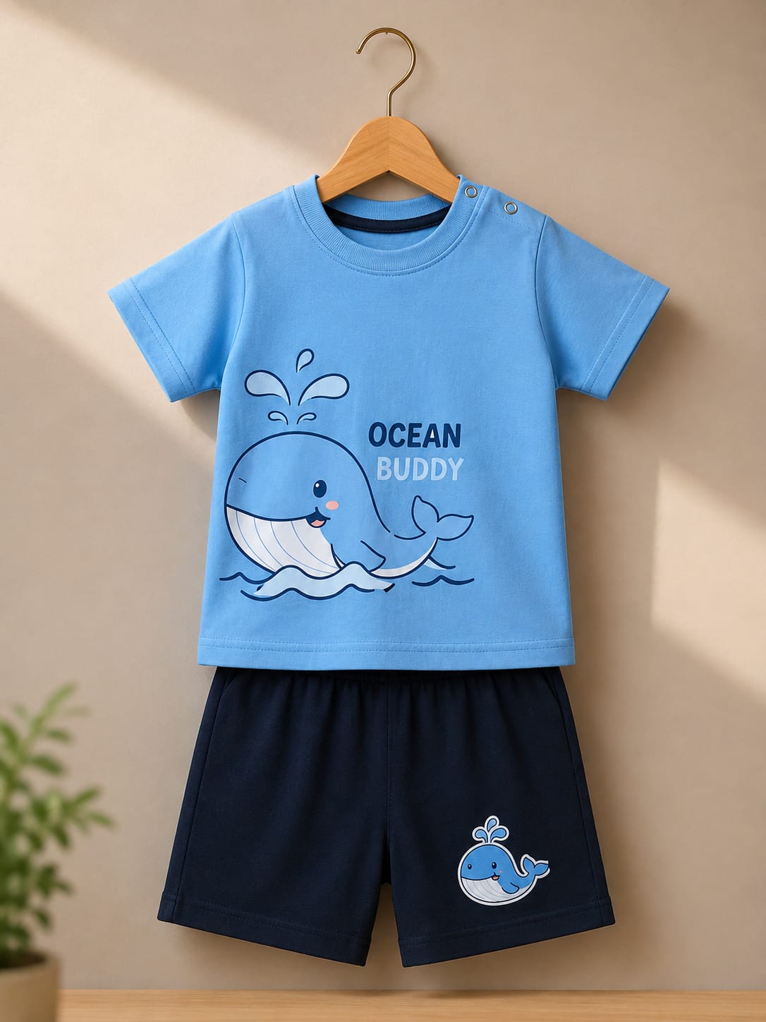 VAMAAR Little Adventure Cotton Baby Set – Soft & Comfortable Newborn Dress Set
