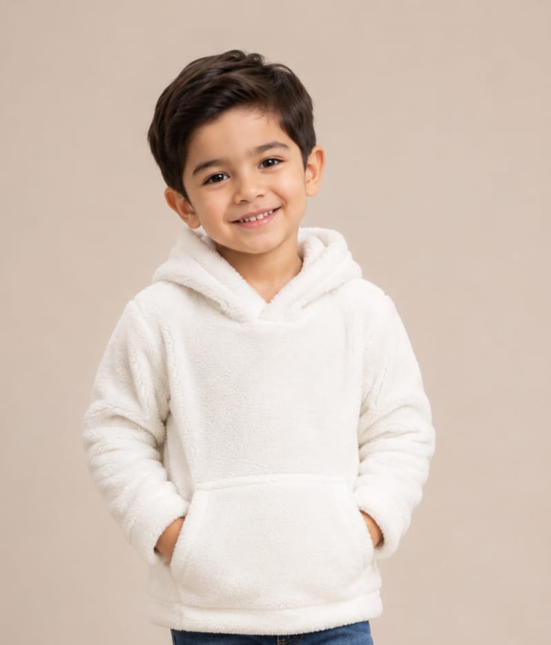 VAMAAR Premium Kids Winter Hoodie – Double-Side Fur Soft & Warm Hoodie