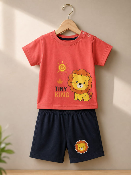 VAMAAR Little Adventure Cotton Baby Set – Soft & Comfortable Newborn Dress Set