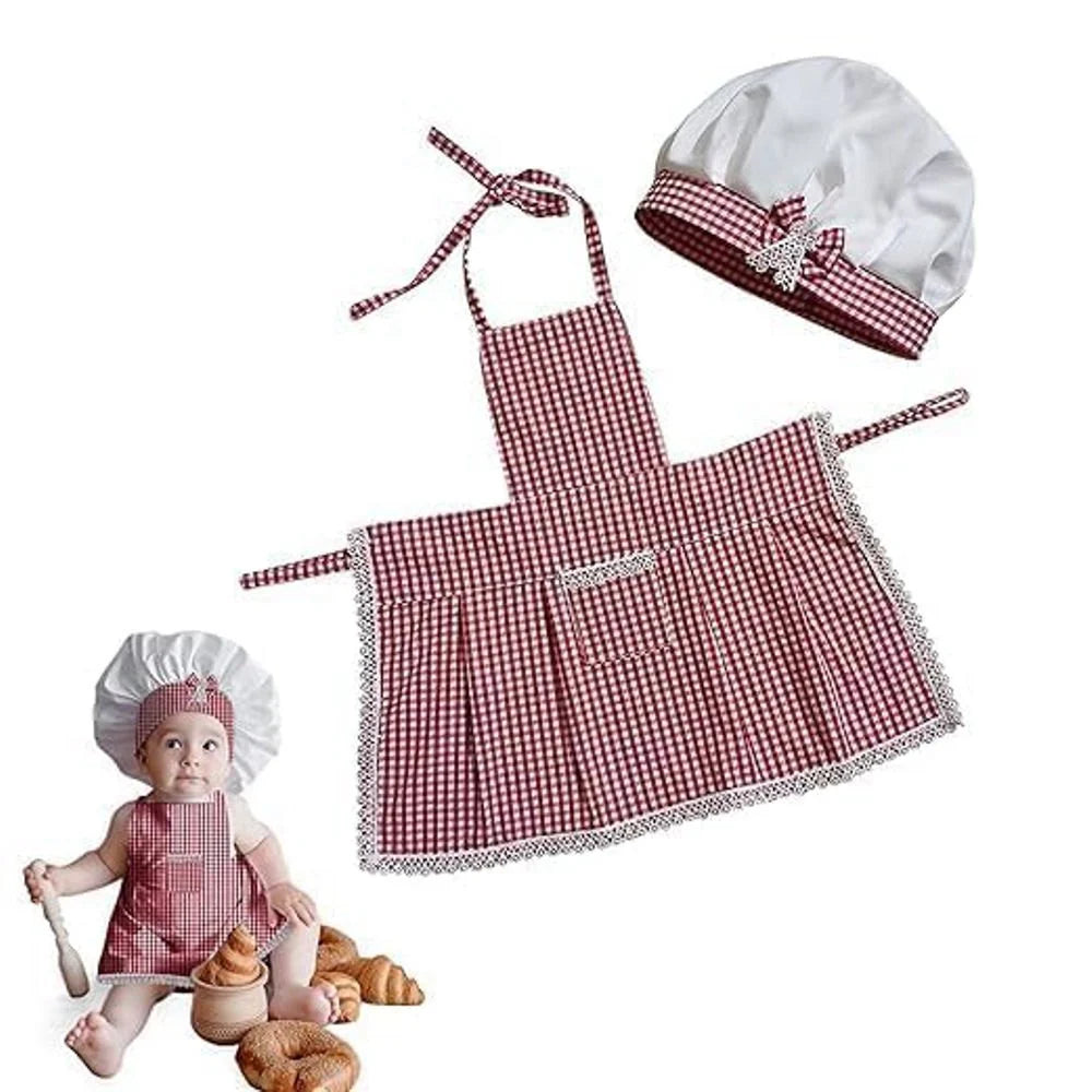 Fancy Flight Check Baby Chef Costume, 0-6 M