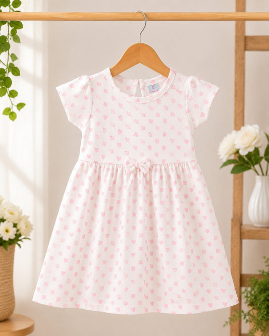 Royal Bloom Cotton Frock – Elegant &amp; Comfortable Girls Dress