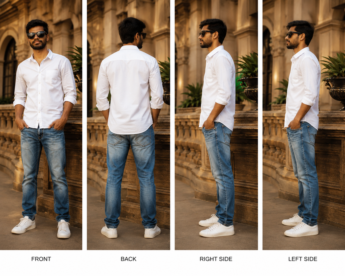 Premium White Casual Cotton Shirt for Men – Smart &amp; Stylish Full Sleeve Shirt