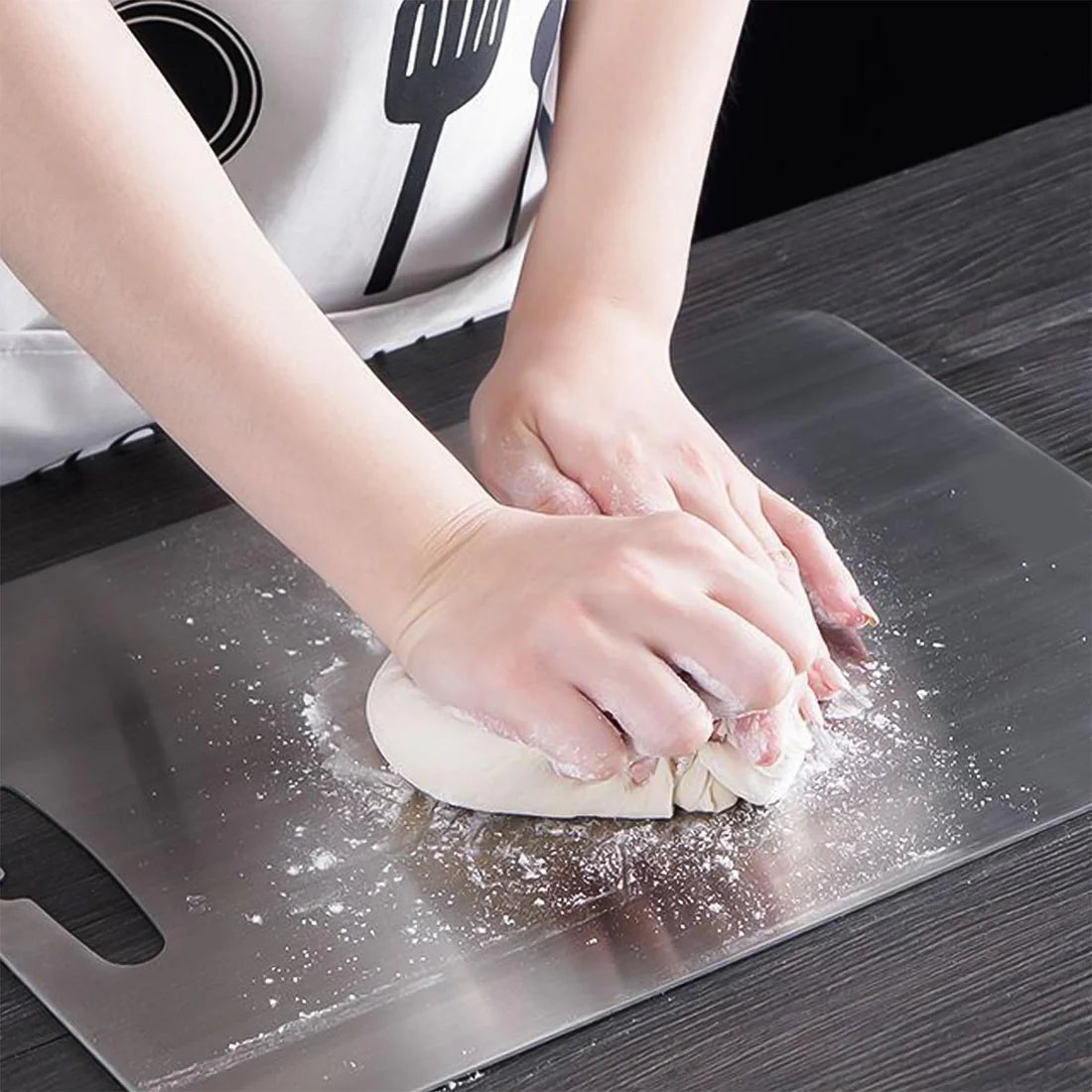Stainless Steel Vegetable & Fruit Cutting Board 31×20 Cm