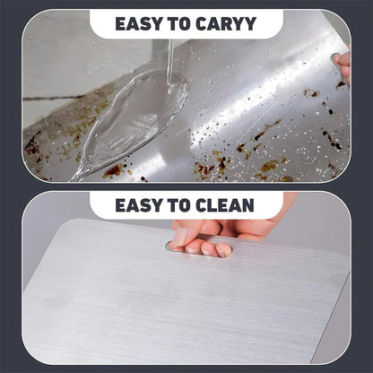 Stainless Steel Vegetable & Fruit Cutting Board 31×20 Cm