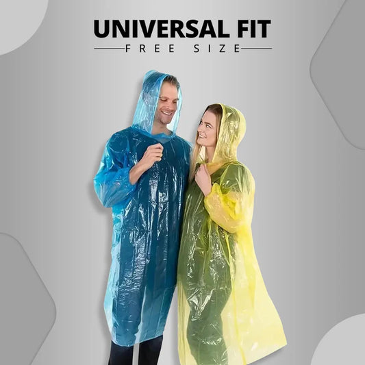 Raincard Emergency Raincoat | Compact Pocket-Size Disposable Raincoat for Travel, Outdoor & Emergency Use