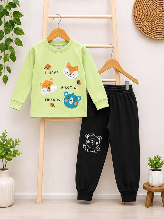 Tiny Crew Kids Winter Set | 100% Cotton Biowash |