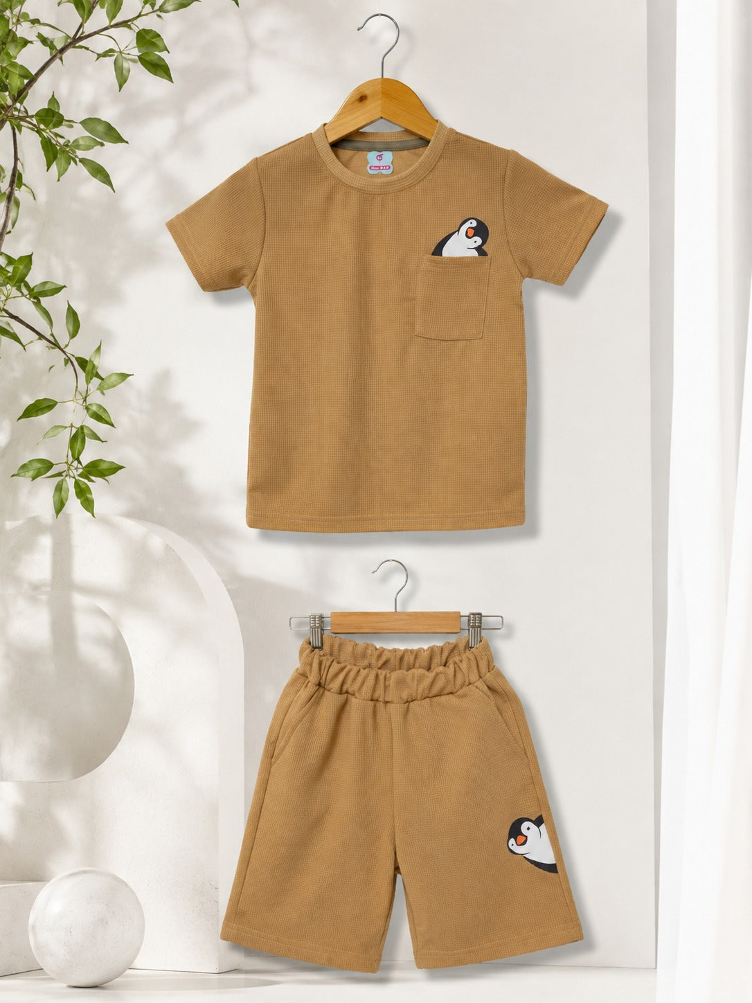 Kids Waffle Printed Set – Soft & Stylish Casual Wear for Boys & Girls
