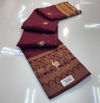 VAMAAR Premium Wonder Silk Saree – Full Gold Zari Weave with Rich Contrast Pallu & Blouse