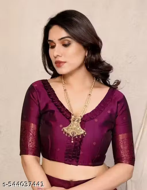 Banarasi Saree For Women With Zari Waving Work - Perfect for Weddings & Festive Occasions | Trendy Ethnic Wear