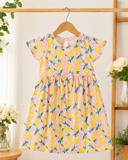 Royal Bloom Cotton Frock – Elegant &amp; Comfortable Girls Dress