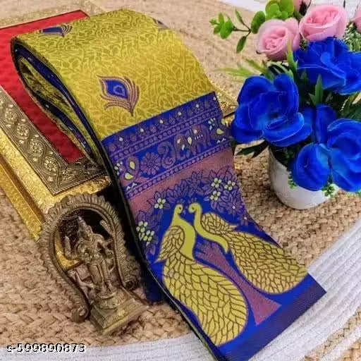 Peacock Border Kanjivaram Saree for Women | Kanjeevaram Silk Party Wear Saree