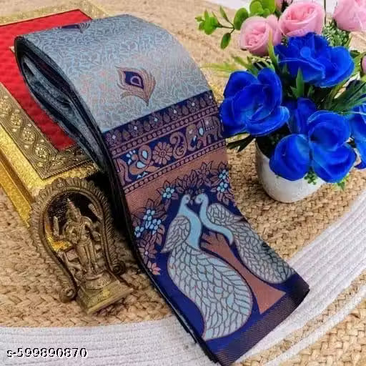 Peacock Border Kanjivaram Saree for Women | Kanjeevaram Silk Party Wear Saree