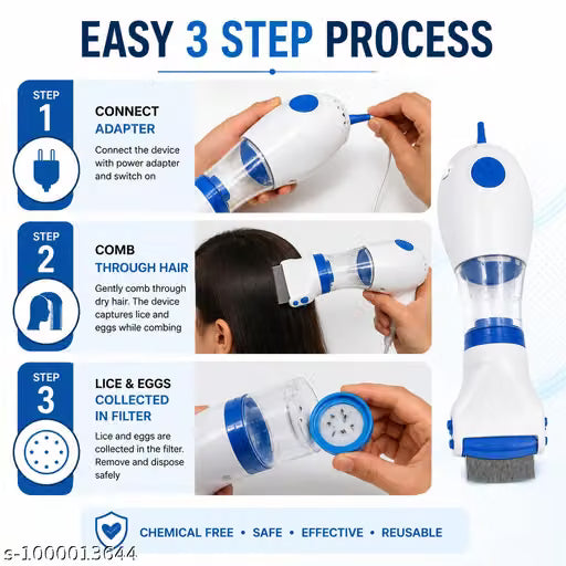 Electric Head Lice Removal Comb, Safe for children and adults